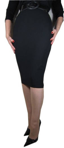 1960's Style Knee-Length Hobble Skirt